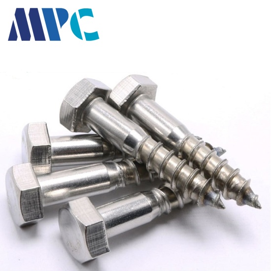 304 Stainless Steel Hexagon Wood Screws Hexagon Self Tapping Screws Furniture Cabinet Screws M6M8M10