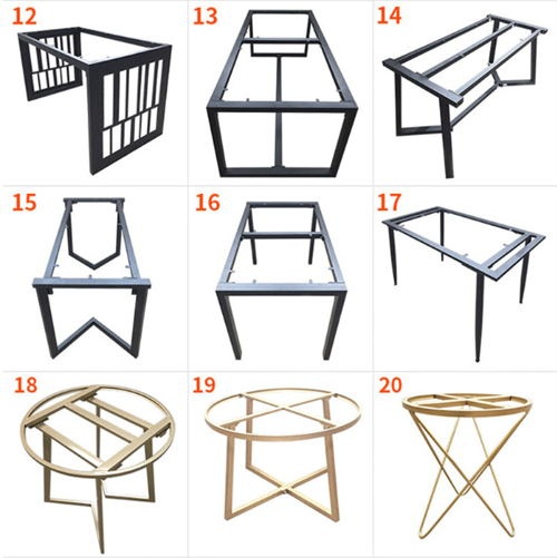 Customized iron art table leg brackets, various styles, table legs