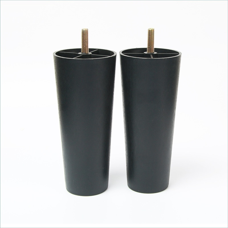 100200mm round plastic sofa feet Black sofa legs furniture plastic