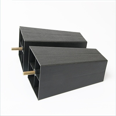 Square sofa plastic feet, furniture plastic feet, 83*200mm high square feet