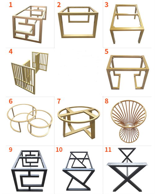 Customized iron art table leg brackets, various styles, table legs
