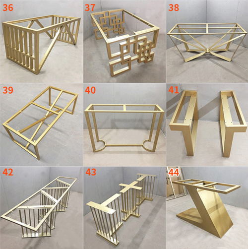 Customized iron art table leg brackets, various styles, table legs