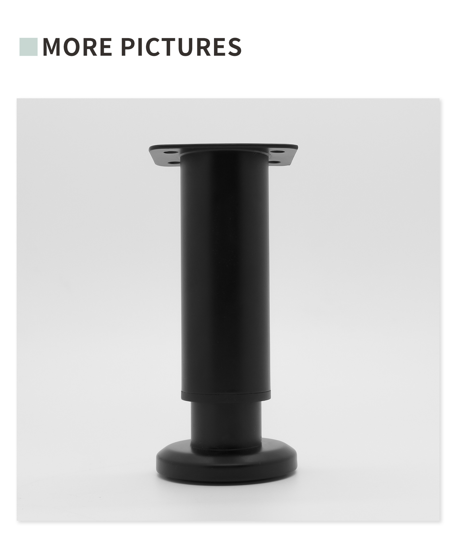 Telescoping feet adjustable support feet TV feet end