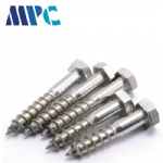 304 Stainless Steel Hexagon Wood Screws Hexagon Self Tapping Screws Furniture Cabinet Screws M6M8M10