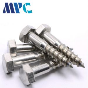 304 Stainless Steel Hexagon Wood Screws Hexagon Self Tapping Screws Furniture Cabinet Screws M6M8M10