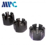 Blackened slotted nut Grade 8 high strength slotted nut Hexagonal slotted nut supports non-standard customized