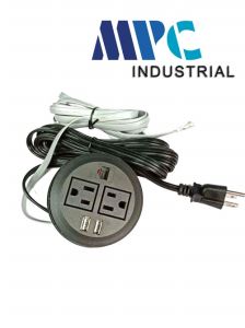 U.S. Multifunctional Office Desk Bedside Bookcase Power Strip USB Power Furniture Socket American UL Furniture Socket