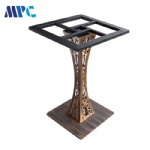 Retro Creative Bar Stand Bar Stand Feature Iron Art Bar Leg Metal Shelf European Iron Table Leg Custom