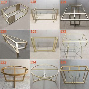 Customized wrought iron table leg brackets, various styles, table legs, tables, table legs, restaurant table legs, brackets