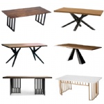 Wrought iron dining table legs office table legs home small coffee table bracket can be customized style