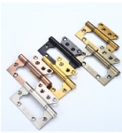 Folding stainless steel hinge no slot door Wooden door quiet bearing hinge set 4 inches 3.0 thick